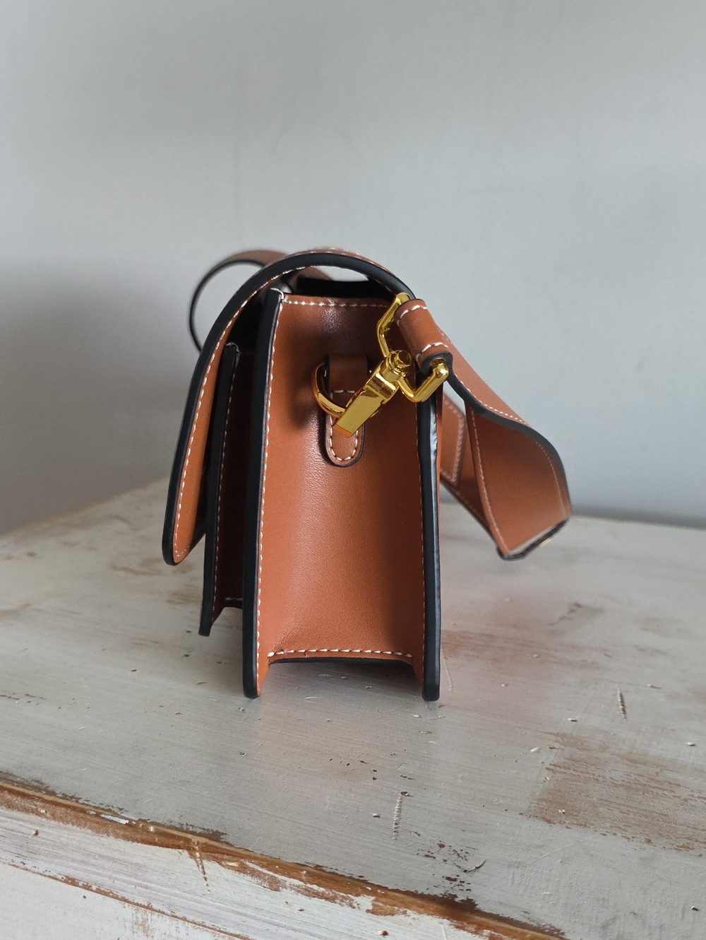 Aallyn Ingrid Shoulder Bag In Cognac - Picture 3 of 13